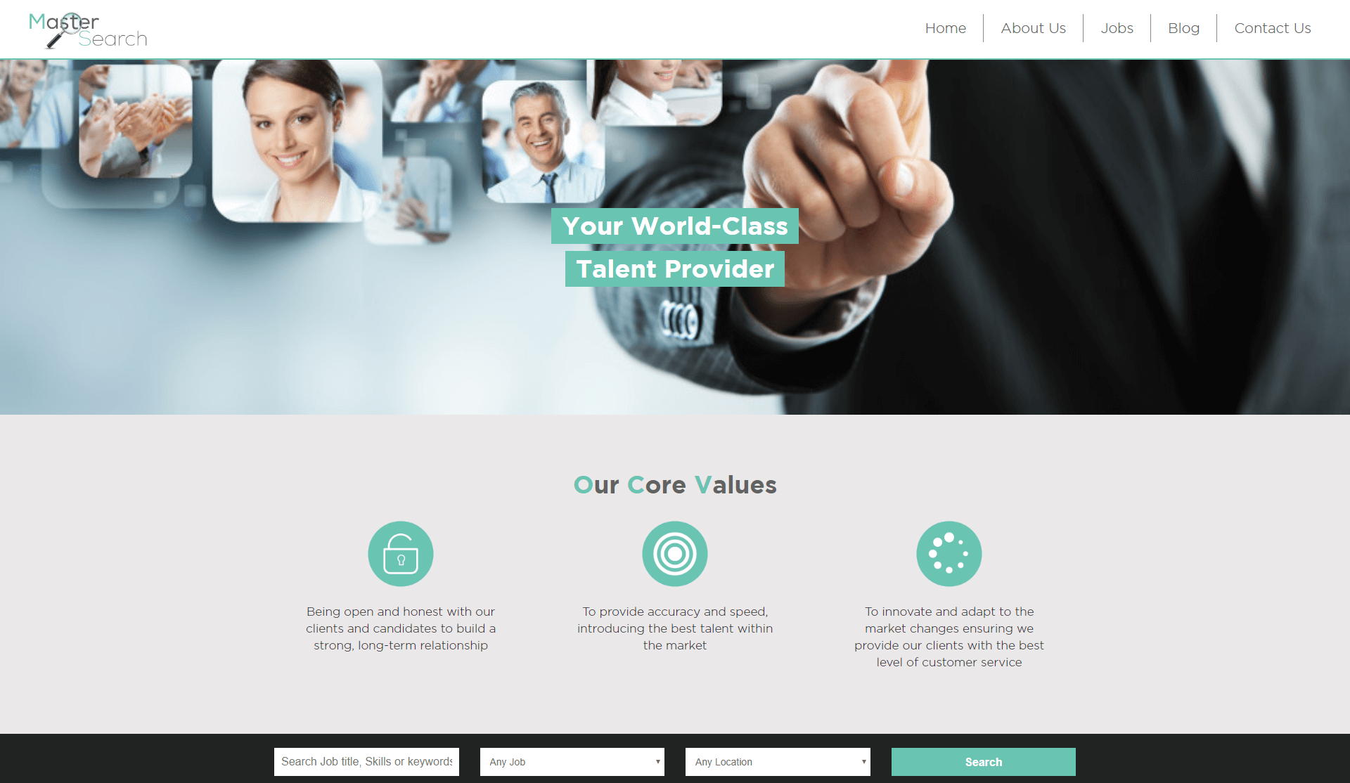 Website Design and Build For MasterSearch